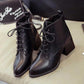 High Heels Pointed Toe Faux Leather Zipper Style Sexy Martin Boots Ankle Womens Boots