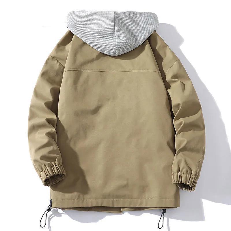 Autumn and Winter Hooded Jacket Men's Handsome and Loose Trend Men's Casual Youth Jacket