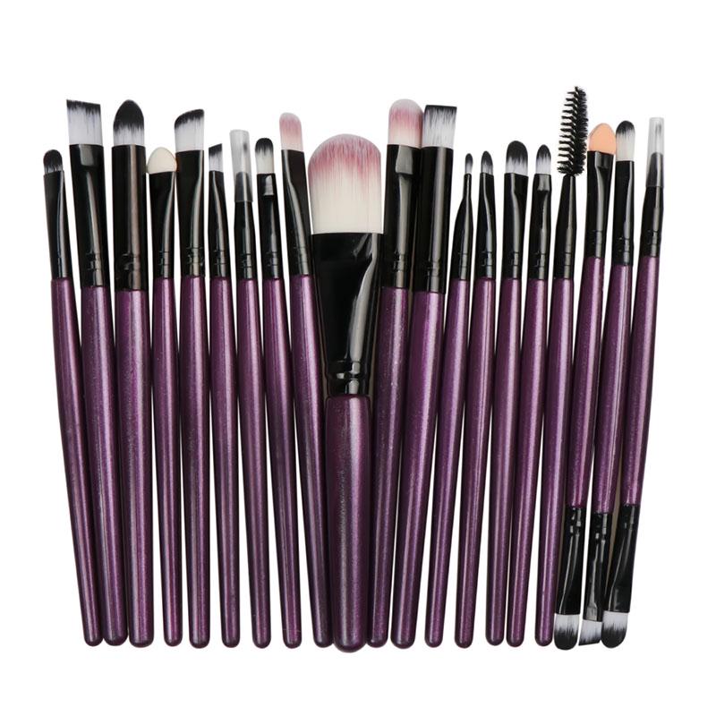 20Style Popular Rainbow Makeup Brush Set Fashion Foundation Powder Concealer Lip Face Eyeshadow