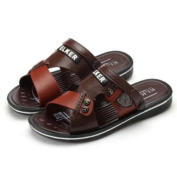 Spring and Summer Men's Indoor Soft Sole Slippers Large Size Casual Non-slip Beach Flat Slippers