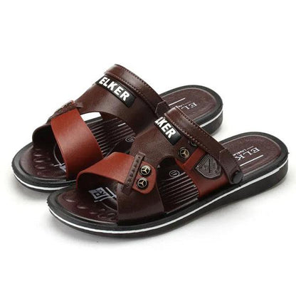 Spring and Summer Men's Indoor Soft Sole Slippers Large Size Casual Non-slip Beach Flat Slippers
