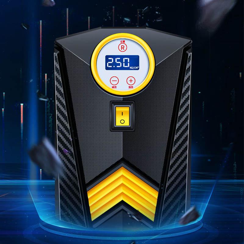 Preset Tire Pressure Car Air Pump Charging Portable Multifunctional Household Air Pump Electric Car Tire Pump with Toolbox Display