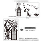 Black cage sea beach seagull removable pvc wall sticker bedroom living room kindergarten wallpaper