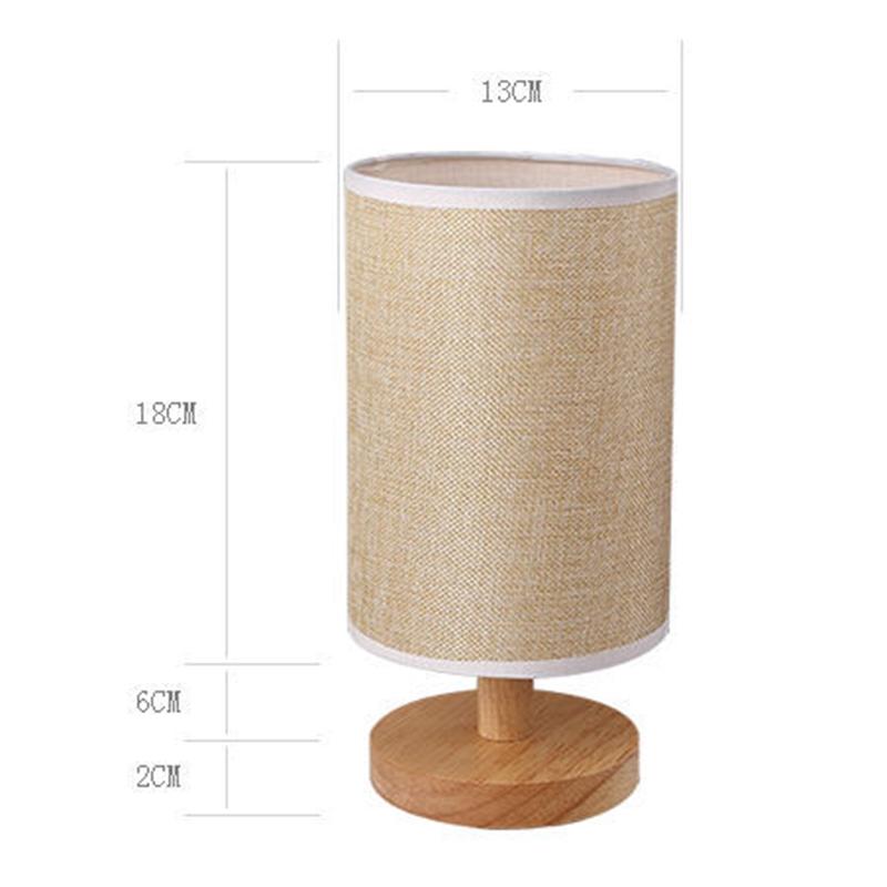 Nordic Creative Solid Wood Bedroom Bedside Simple Modern Creative Decoration Night Light Warm Light Table Lamp Bedside Lamp