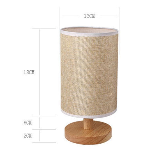 Nordic Creative Solid Wood Bedroom Bedside Simple Modern Creative Decoration Night Light Warm Light Table Lamp Bedside Lamp