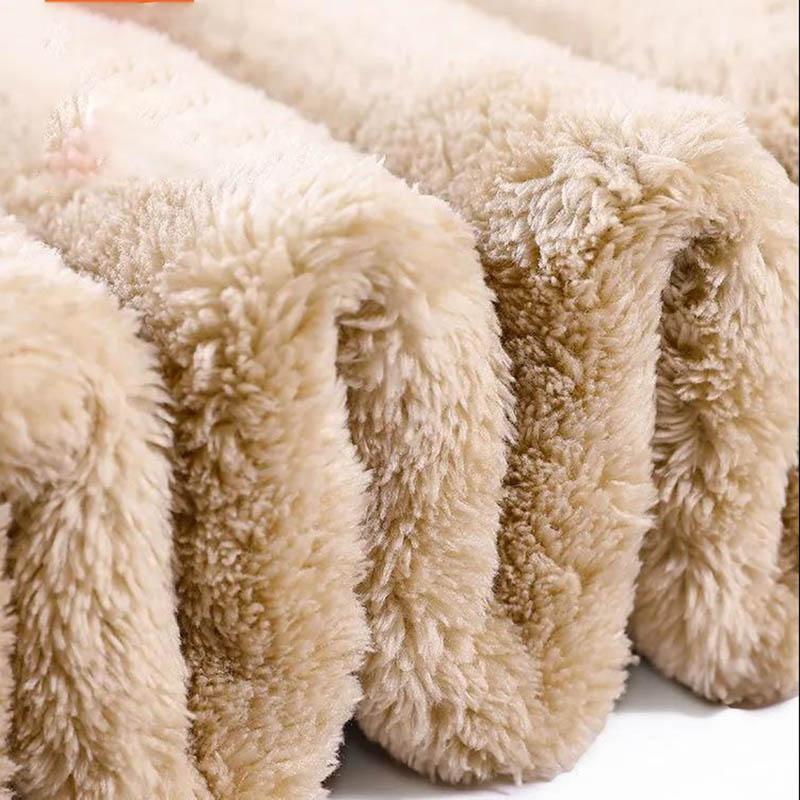 Lamb Velvet Trousers Plus Velvet Thick Sports Pants Women's Winter Loose Warm Trousers with Wide Leg Pants and Outer Cotton Trousers