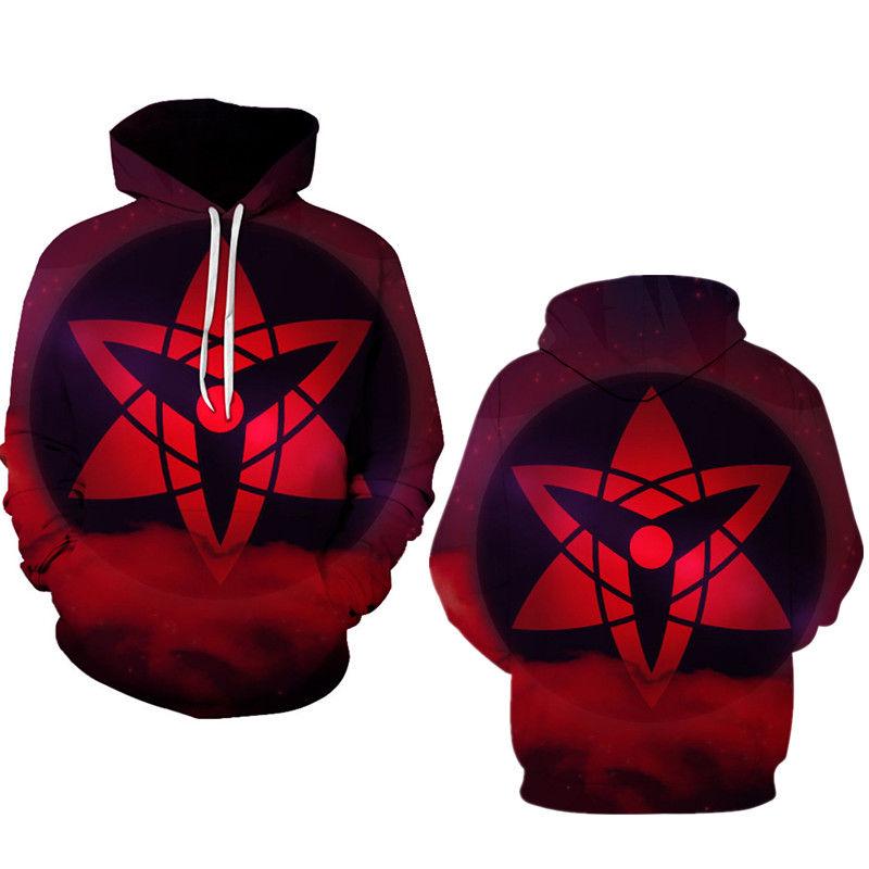 Spring and autumn coat 3D printing cartoon anime clothing woman plus size hooded sweater men