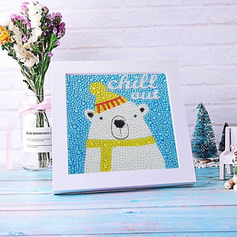 5D DIY Children's Diamond Painting Rhinestone Round Diamond Embroidery Home Decor Improve Relationship Family Activities