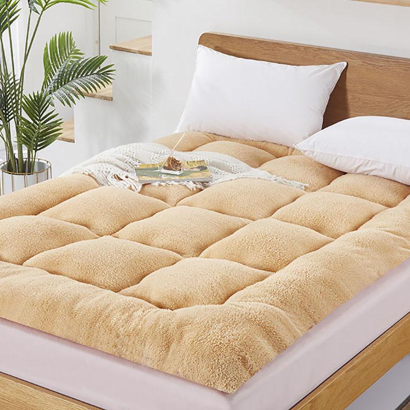 Thickening Plus Velvet Warmth Non-slip Folding Dormitory Mattress Household Sleeping Pad Quilt