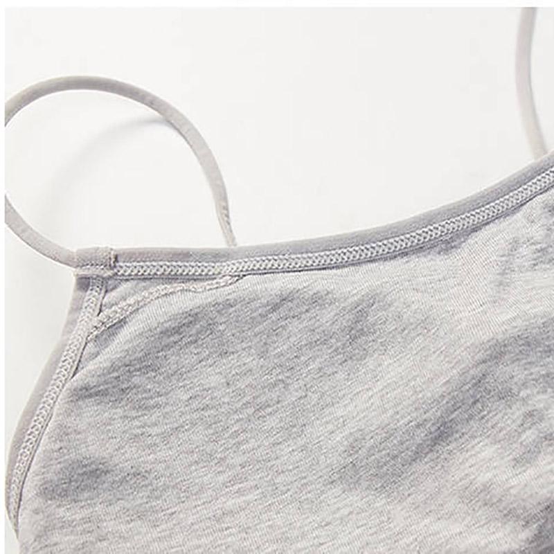 Korean Version Pure Cotton Anti Sagging Upper Tommy Back Suspender Wrap Bra Solid Color Suspender All Inclusive Underwear Bra