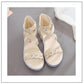 Women's Summer Flat Sandals Student Korean Style All-match Mid-heel Wedges Beach Shoes Bohemian Fairy Shoes