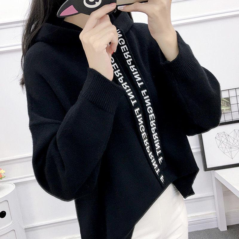 Knitwear Women's Hoodie Sweater Autumn Winter New Sweater Loose Top Joker