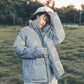 Down Jacket Cotton Coat Korean Style Loose Thick Student Bread Coat