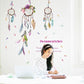 New wind chime feathers bedroom living room porch bathroom TV decorative wall stickers pvc removable
