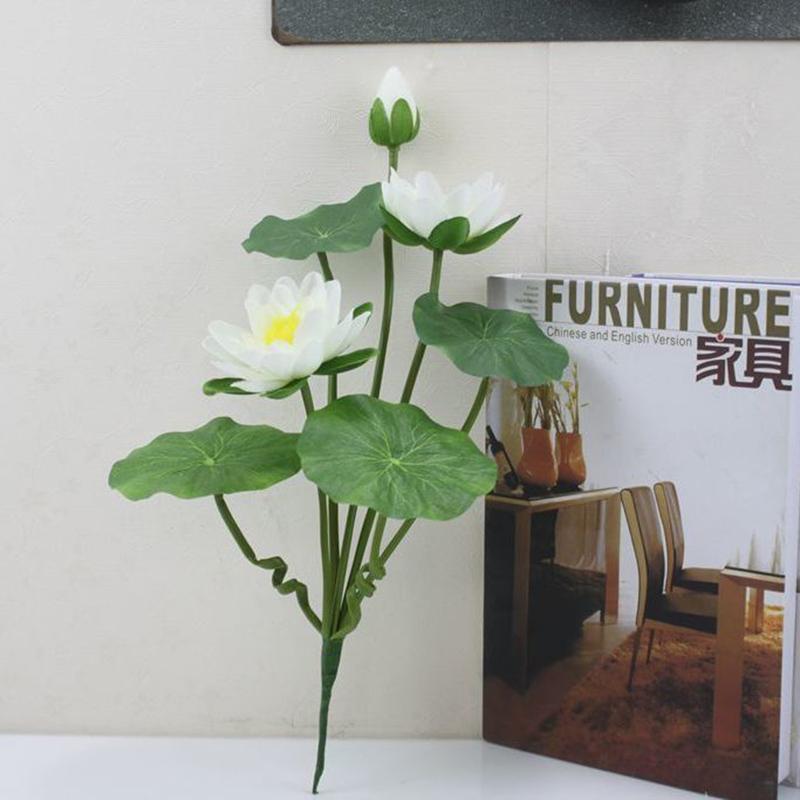 Artificial Lotus Artificial Flowers Decorative Flowers for Home Decoration