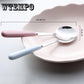 Ceramic Handle Stainless Steel Spoon Household Candy Color Family Cute Tableware
