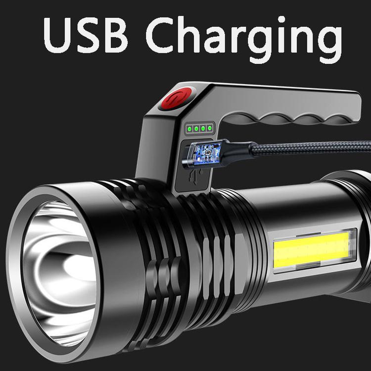 Portable Flashlight Strong Light Rechargeable Outdoor Ultra-bright Long-range Portable Lamp Searchlight