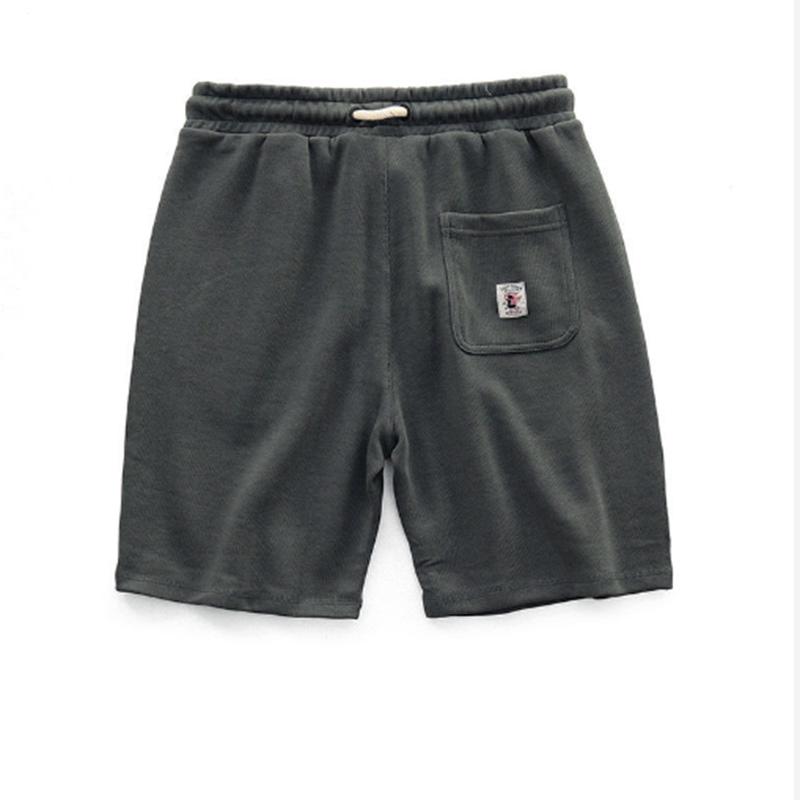 Knitted Shorts Men's Retro Cotton Do Old Lazy Elastic Waist Sports Loose Casual Five-point Pants Summer Men