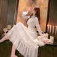 Lace dress female plus size Slim clothing dress female mid-length autumn and winter waist