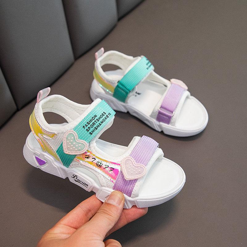 Girls' Breathable Beach Sandals Non-slip Summer 3-12 Years Old Children's All-match Fashionable Student Shoes
