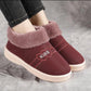 Women's Winter Bag with Cotton Slippers Warm and Waterproof Home Furry Slippers Plus Velvet Thick Cotton Shoes