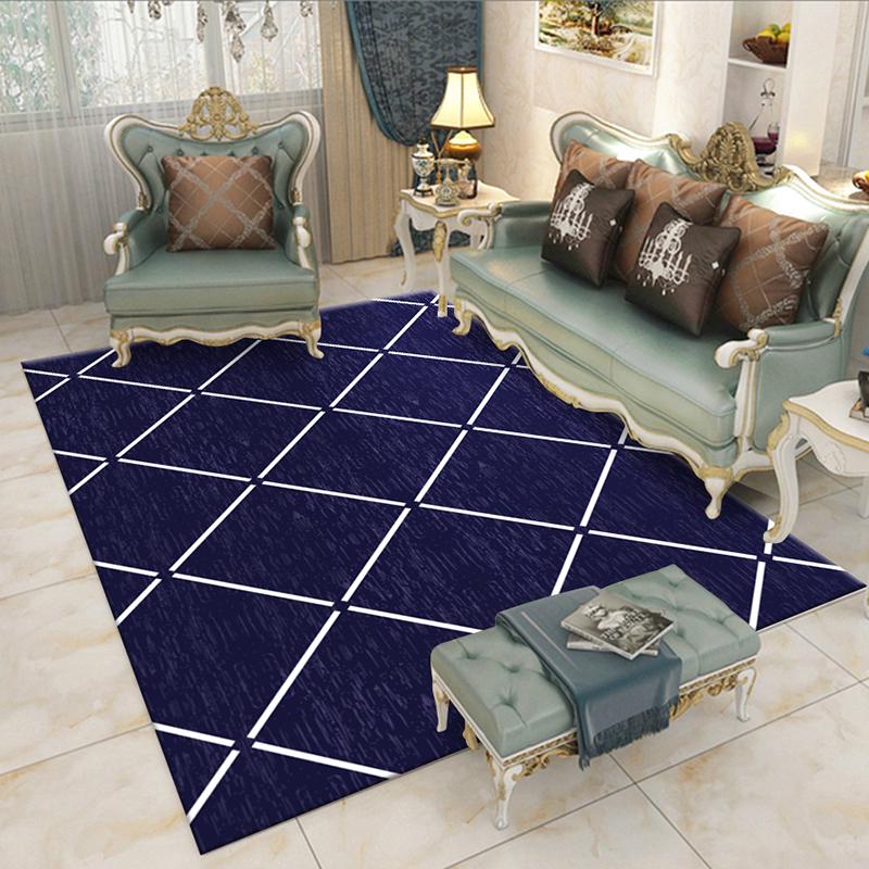 Nordic Living Room Carpets Geometric Floor Mats Anti-Slip Tapete for Sofa Table Bedroom Area Rugs