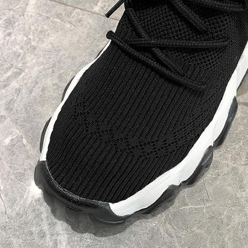 Socks Shoes Women Korean Style Trendy Women's Shoes High-top Thick-soled Sports Daddy Shoes
