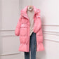 Mid-length Down Jacket Women's New Style Net Red Loose Fashion White Duck Down Winter Clothes