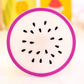 3pcs/5pcs/7pcs Simple Creative Coaster Colorful Jelly Color Fruit Shape Anti-scalding Non-slip Silicone Heat Insulation Pad Water Coaster