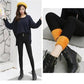 2Pcs Plus Velvet Thick Gold Velvet Women's Cotton Trousers Winter Warmth Leggings High Waist Jeans All-match Thinner Black Pants for Women