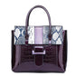 Ladies Patent Leather Crocodile Pattern Handbag European and American Style Handbag Messenger Bag