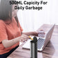 Car Trash Can Storage Bag Box Front Row with Cover Car Built-in Bucket Can Hold Cup Holder Large Capacity Desktop Push Trash Can