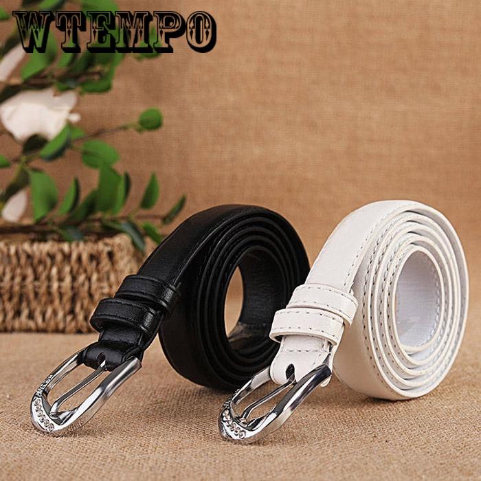 Belt female student simple wild pin buckle belt dress decorative thin belt women's jeans belt