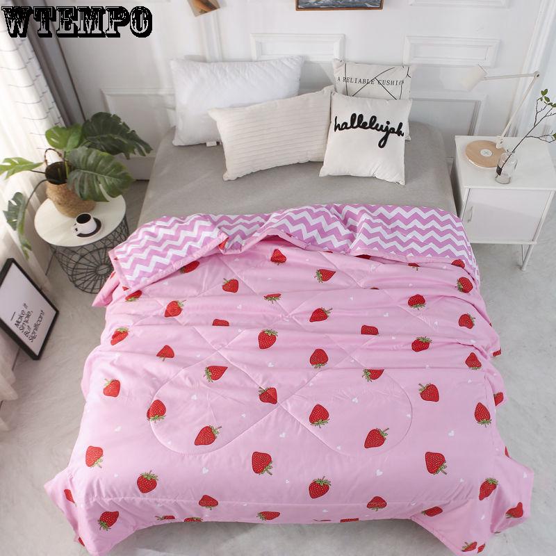 WTEMPO Comfortable Air Conditioner Is Summer Cool Quilt Soft Child Is Summer Washable Thin Quilt