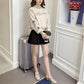 Gold Velvet Short Coat Spring and Autumn Loose Thick Double-sided Fleece Sweater