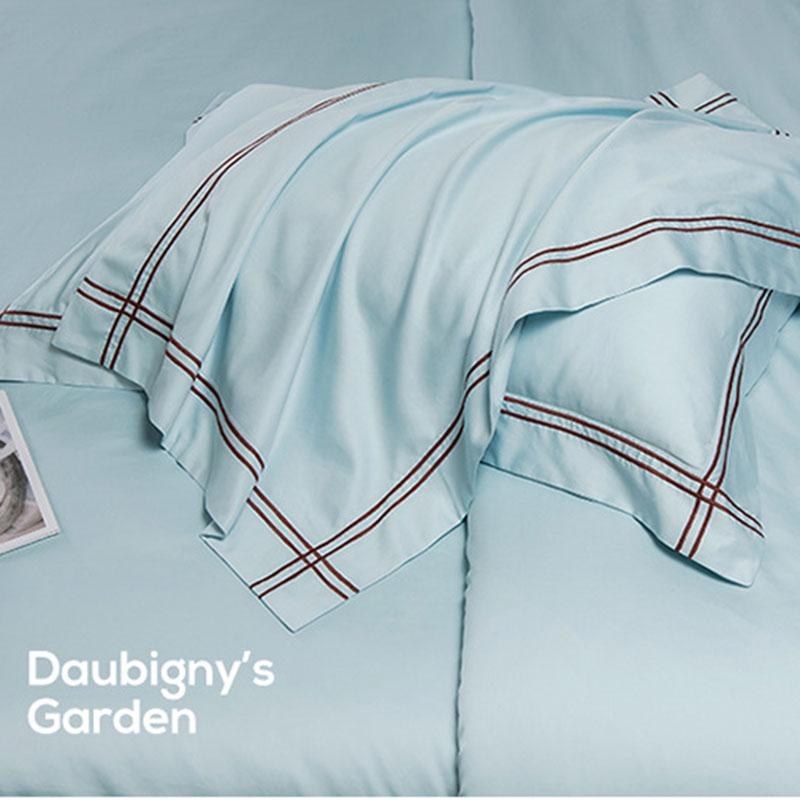 4pcs/set Pure Cotton Milled Cotton 4-piece Set Bed Sheet Quilt Cover Pillowcase 4-piece Set Twin Queen King Size