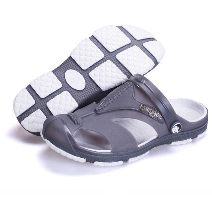 Men's Large Size Non-slip Indoor Bathroom Flat Slippers Spring Summer Outdoor Beach Baotou Slippers