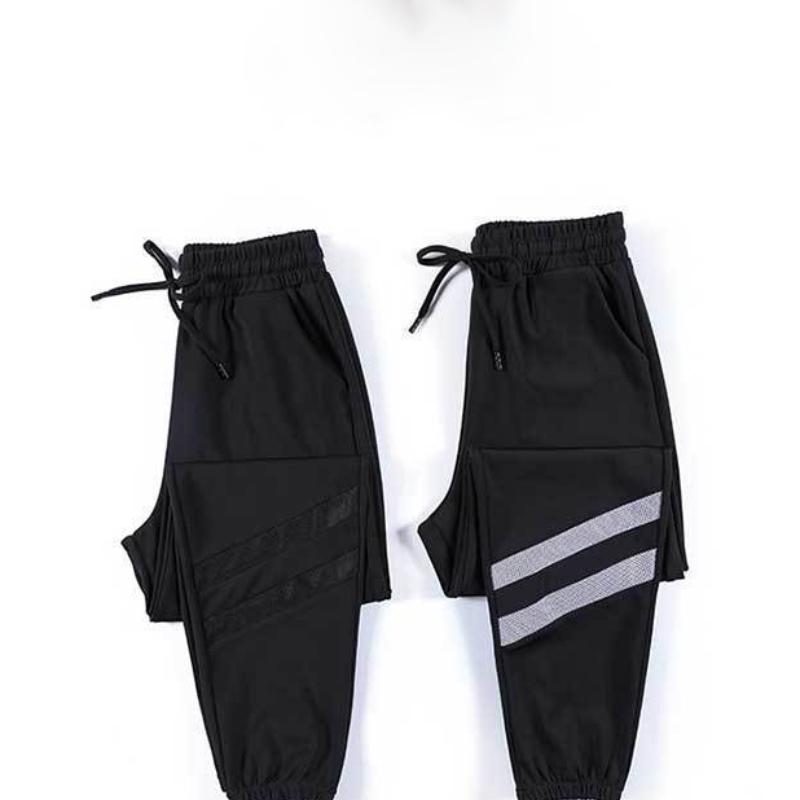 Ice Silk Sports Pants Women's Summer Thin Section Loose and Thin Ice Silk Quick-drying Harem Pants Beam Feet Leisure Cool Cool Pants Women