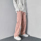 American Retro Bombing Street Pink Jeans Women Tide Autumn Loose Thin Letter Straight Wide Leg Pants