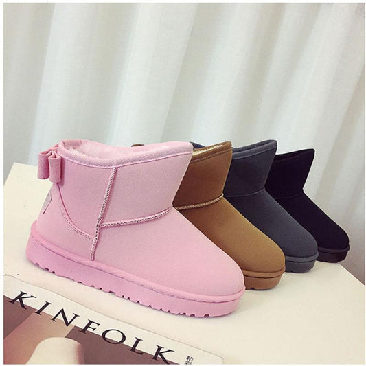 Winter Plus Velvet Thick Snow Boots Women Thick-soled Short Tube Short Boots Korean Cotton Shoes