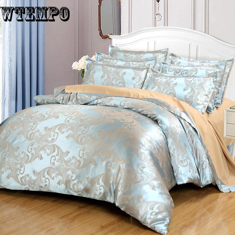 Luxury Bedding Sets Jacquard Queen Duvet Cover Set Wedding Bedclothes Bed Linen Quilt Cover
