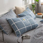 48*74cm Fashion Printing Pillowcase Pure Cotton Soft Skin-friendly Pillowcase Couple Bedroom Pillow Cover Large Pair