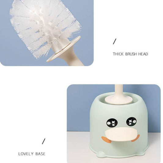Toilet Brush No Dead Ends Soft Bristles Household Creative Toilet Brush Toilet Long Handle Cute Toilet Artifact Toilet Brush