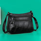 Sheep Leather Multi-layer Female Bag Fashion Trend Large Capacity Messenger Bag Middle-aged Lady Shoulder Bag Mother Bag