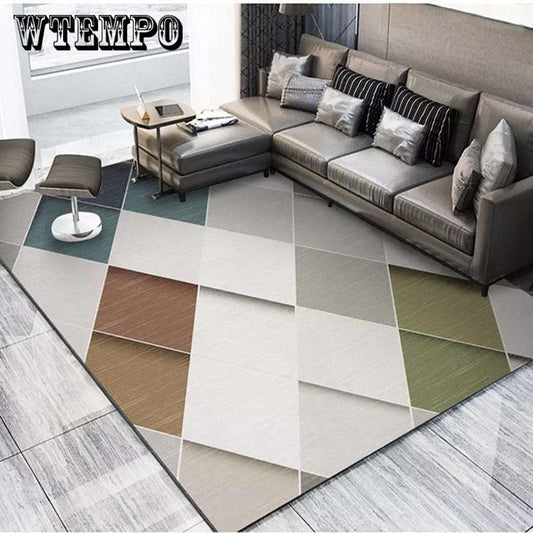 Fashion modern carpet geometric bedroom door carpet living room parlor fashion decorative