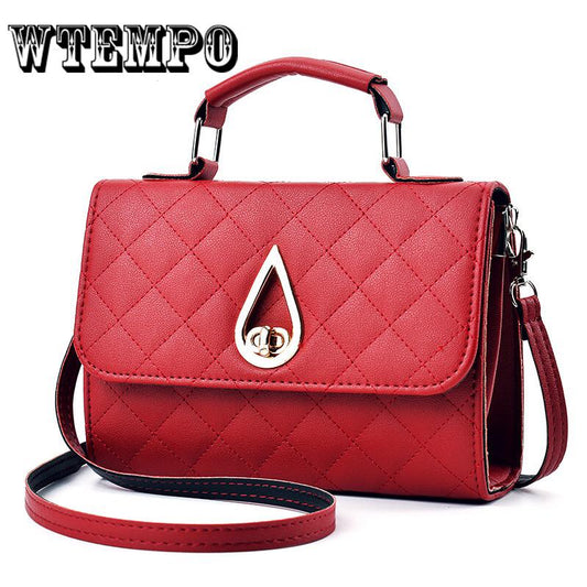 Elegant Diamond Lattice PU Handbags for Women Crossbody Shoulder Flap Bags