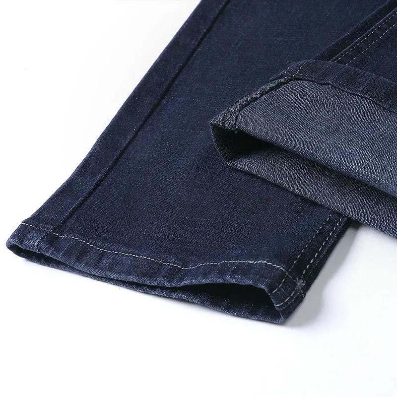 Men's Jeans Pure Color Trousers 2021 Spring and Autumn New Elastic Jeans