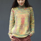 Pofulove Women's Winter Coat Women's Thick Fashion Base Sweater Colorful Turtleneck Sweater