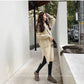 Two-piece Vest Dresses and Sweaters Girl's Winter Long Pullover Female Slim Thick Warm Sweater