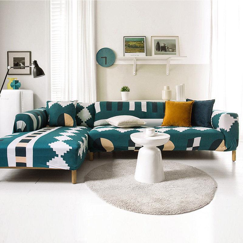 L Shaped Sofa Cover Slipcovers Elasticity Sofa Towel Armchair Cover  Corner Sofa Protect Furniture